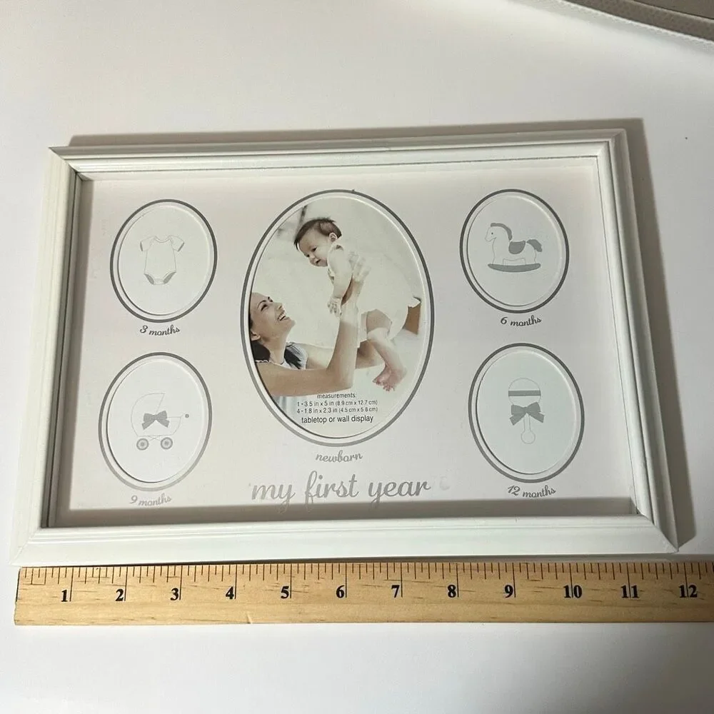 C.R. Gibson Stepping Stones “My First Year” Baby Picture Frame